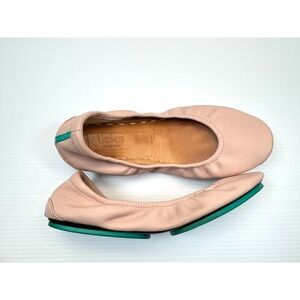 Tieks Ballerina Pink Foldable Ballet Flats Women 7 Comfort Shoes Leather Slip-on